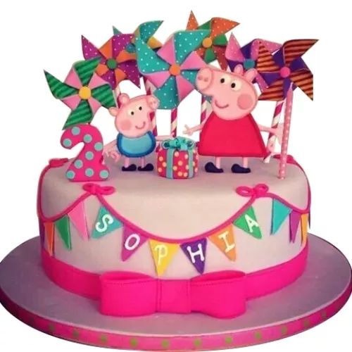 Pinwheel Toy George Pig Peppa Pig Cake For Kids Egg Free And