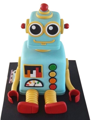 DIY robot birthday cake - Kim Byers