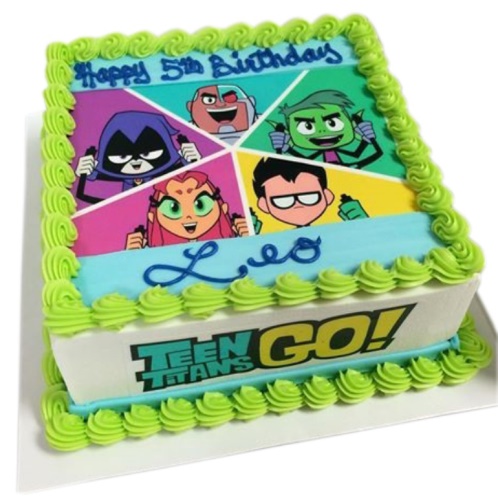 Teen titans birthday cake