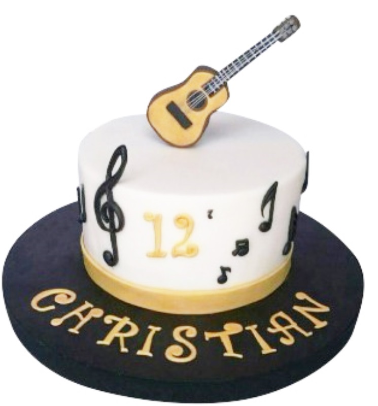 Guitar Hero | Music Cake | Guitarist Cake – Rolling In Dough Bakery