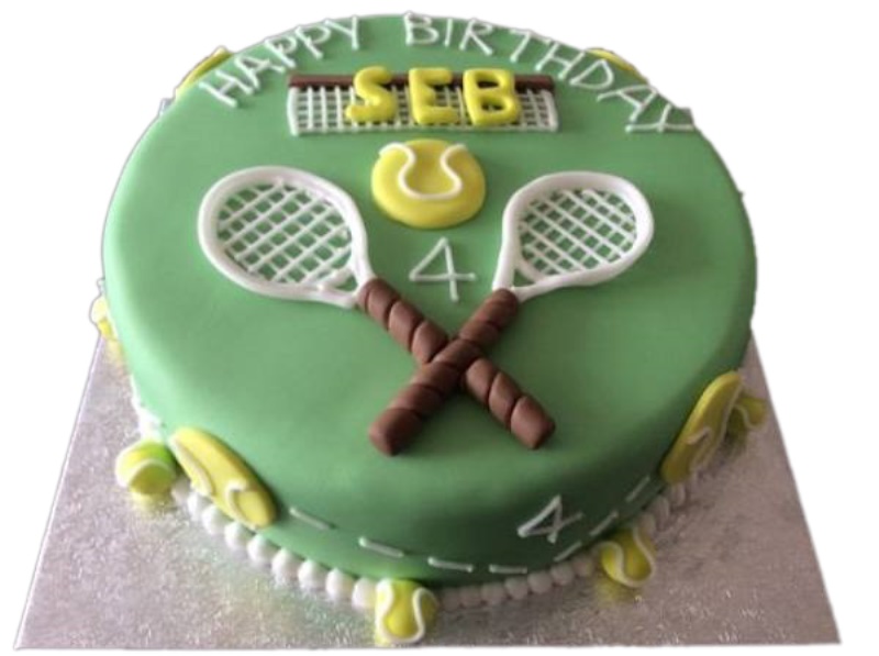 Tennis Theme Birthday Cake