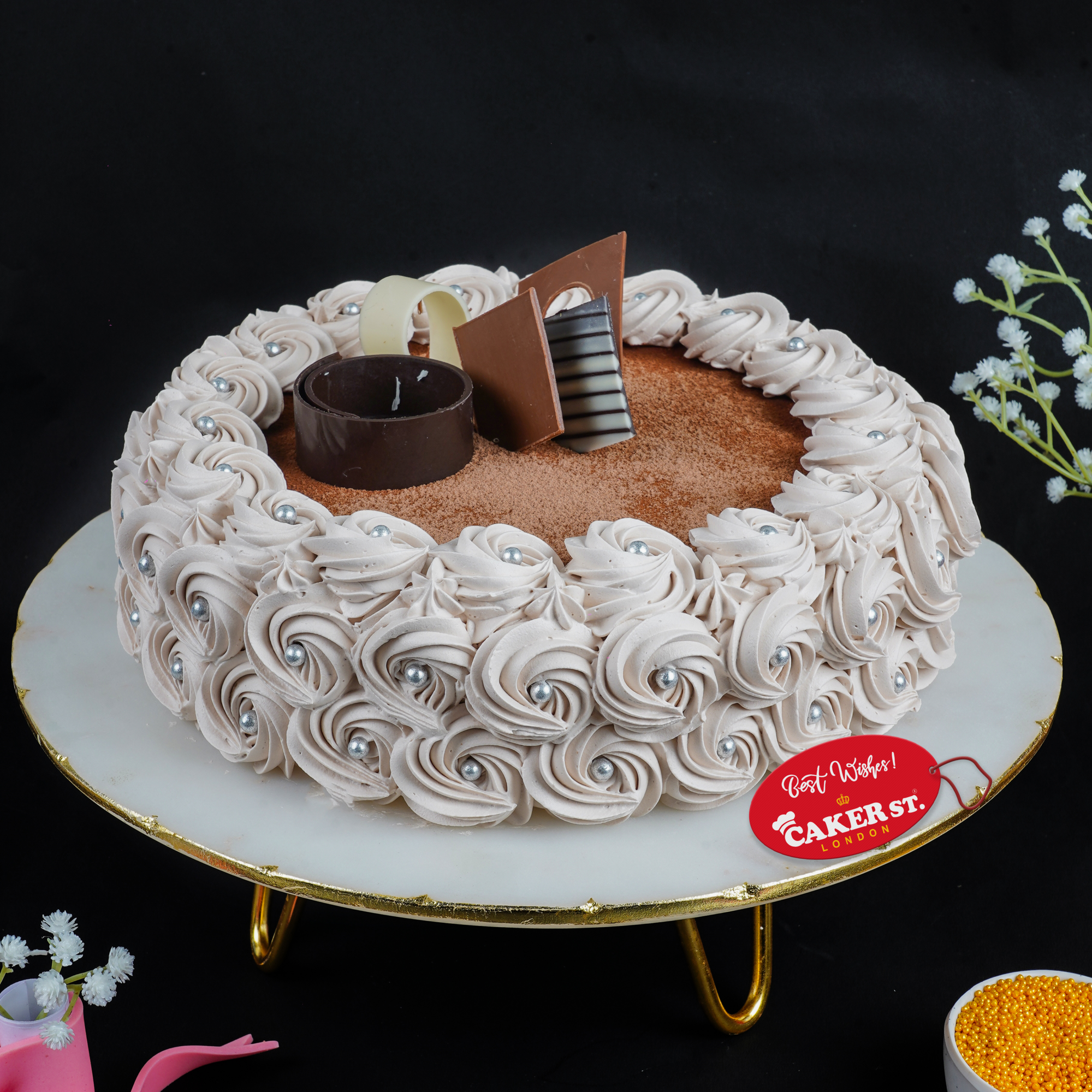 Rose Coffee Tiramisu Cake