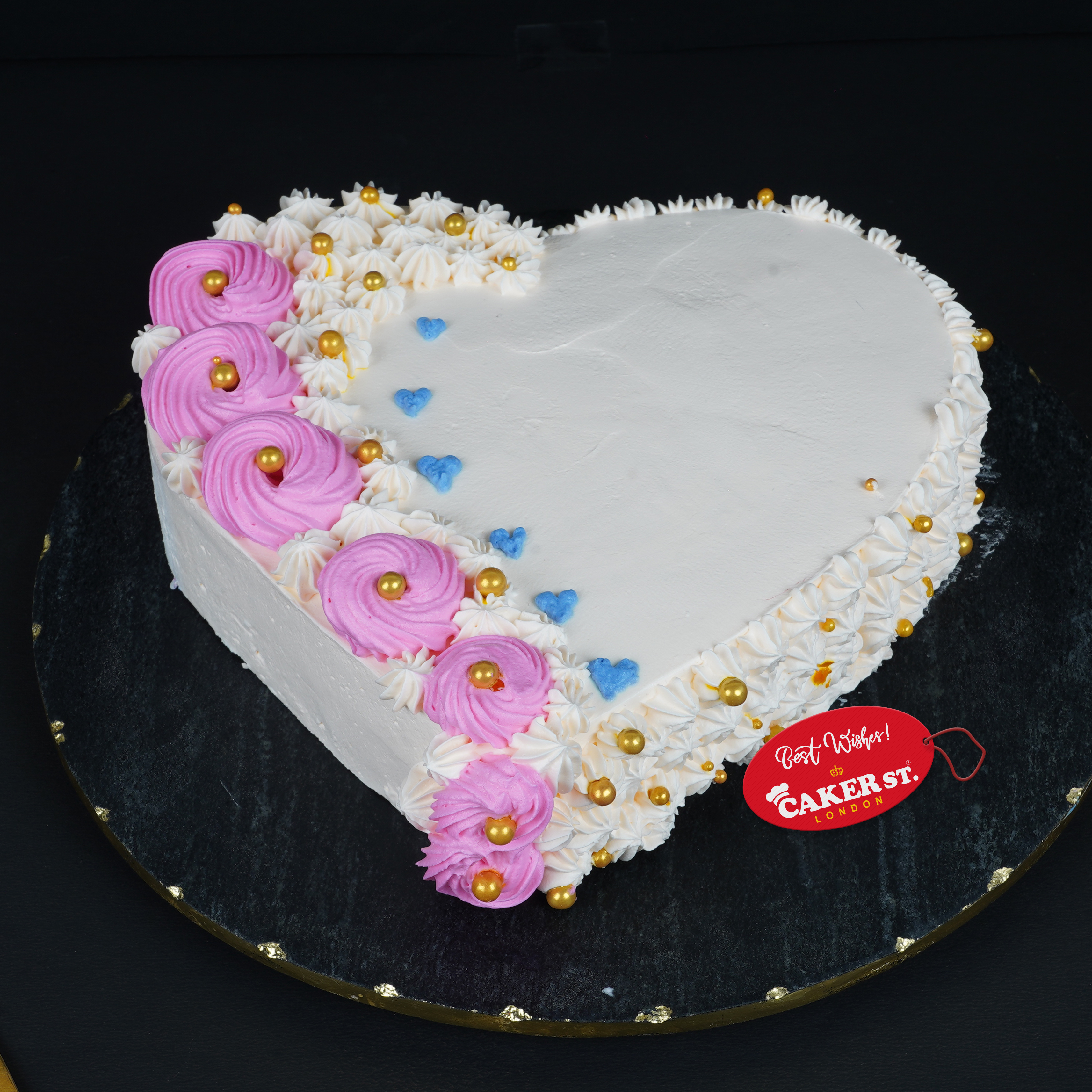 Rose-Infused Heart Cake