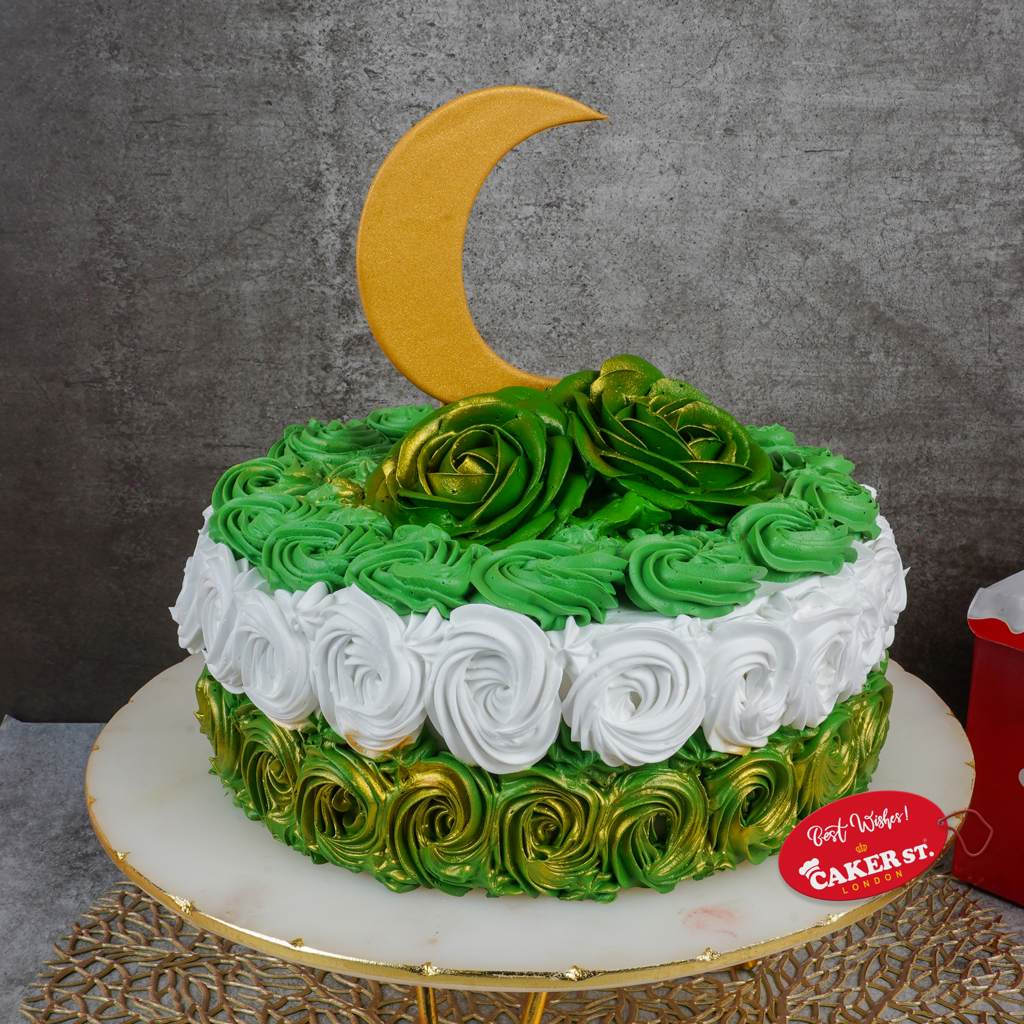 Rose-Touched Eid Cake