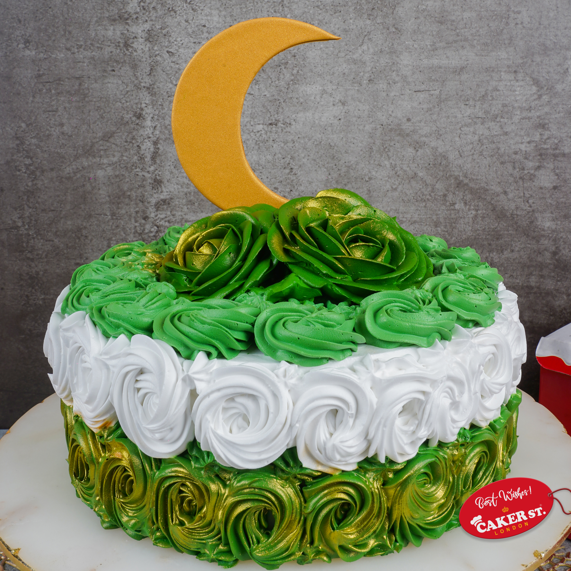 Rose-Touched Eid Cake