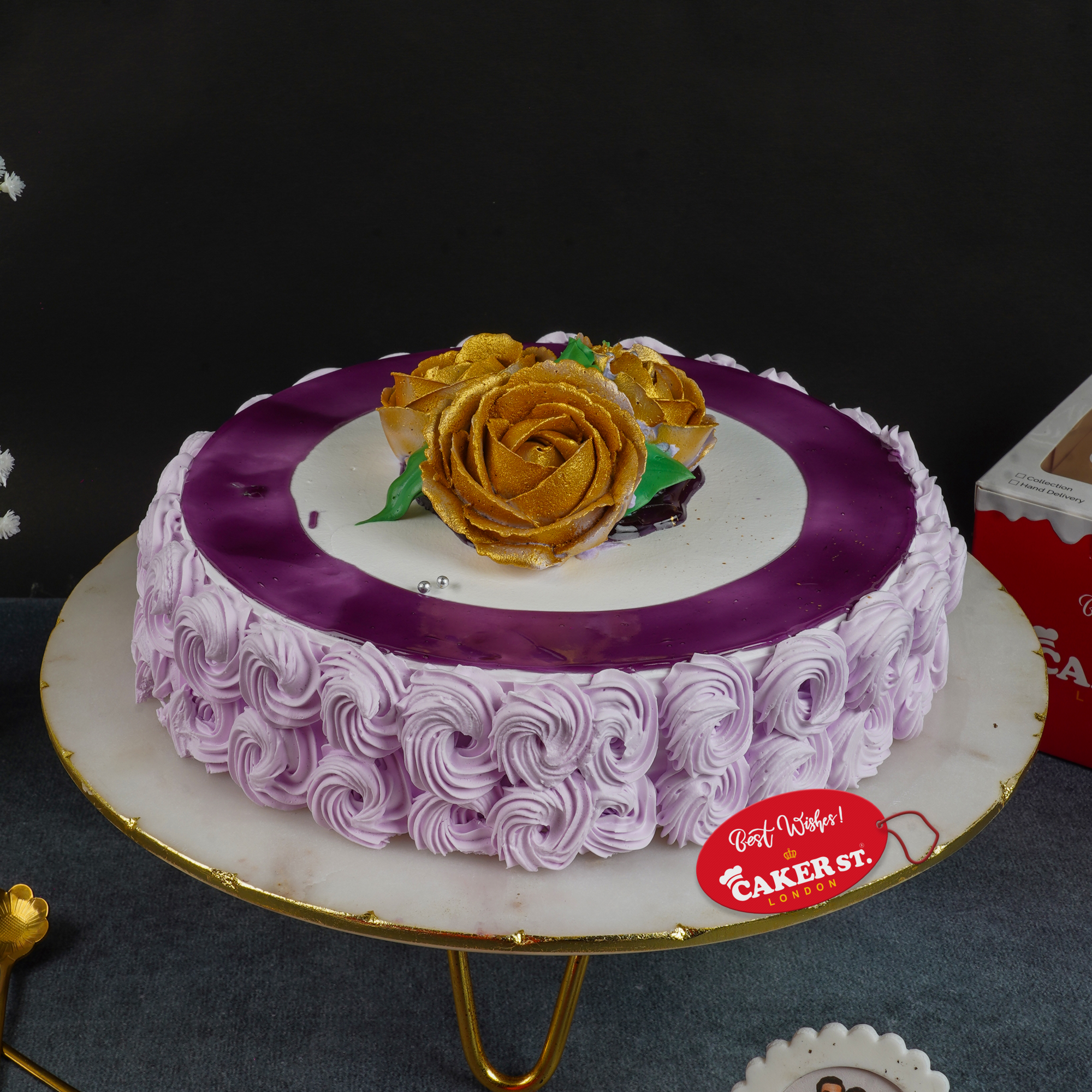 Roses & Blueberry Bliss Cake