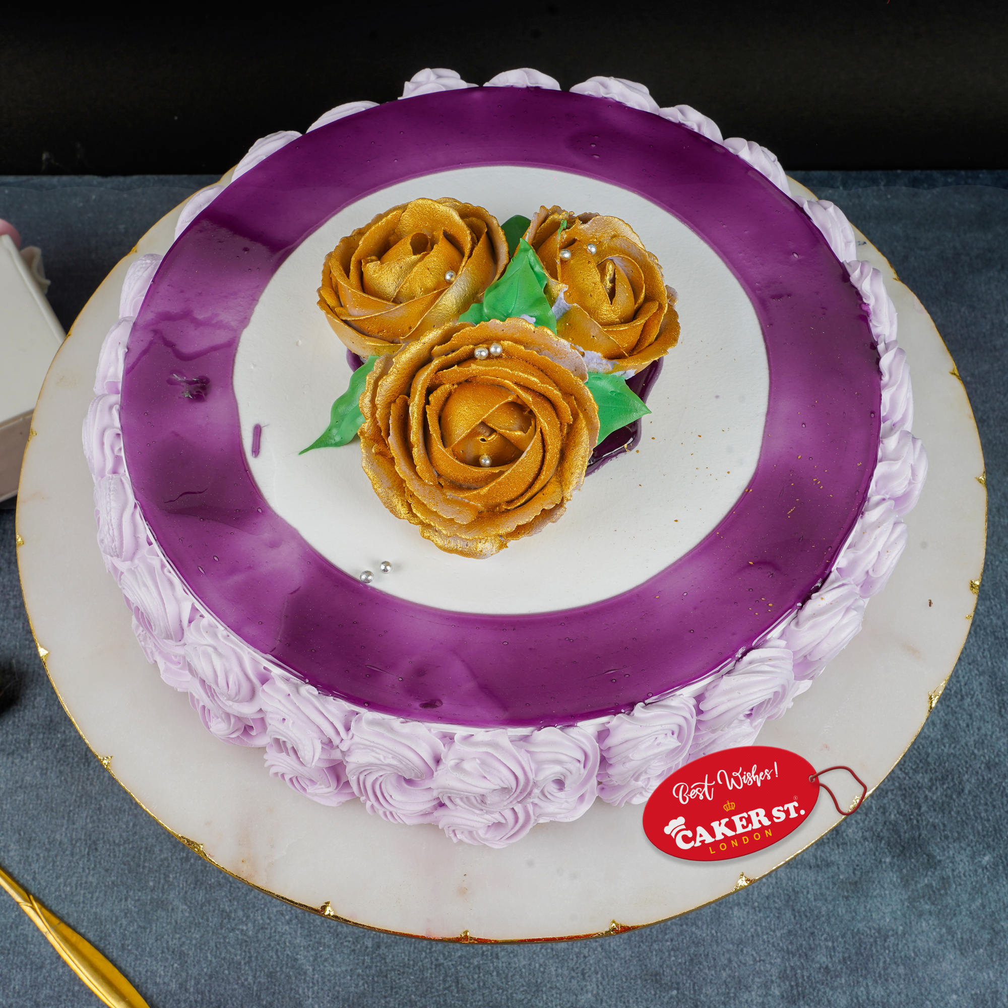 Roses & Blueberry Bliss Cake