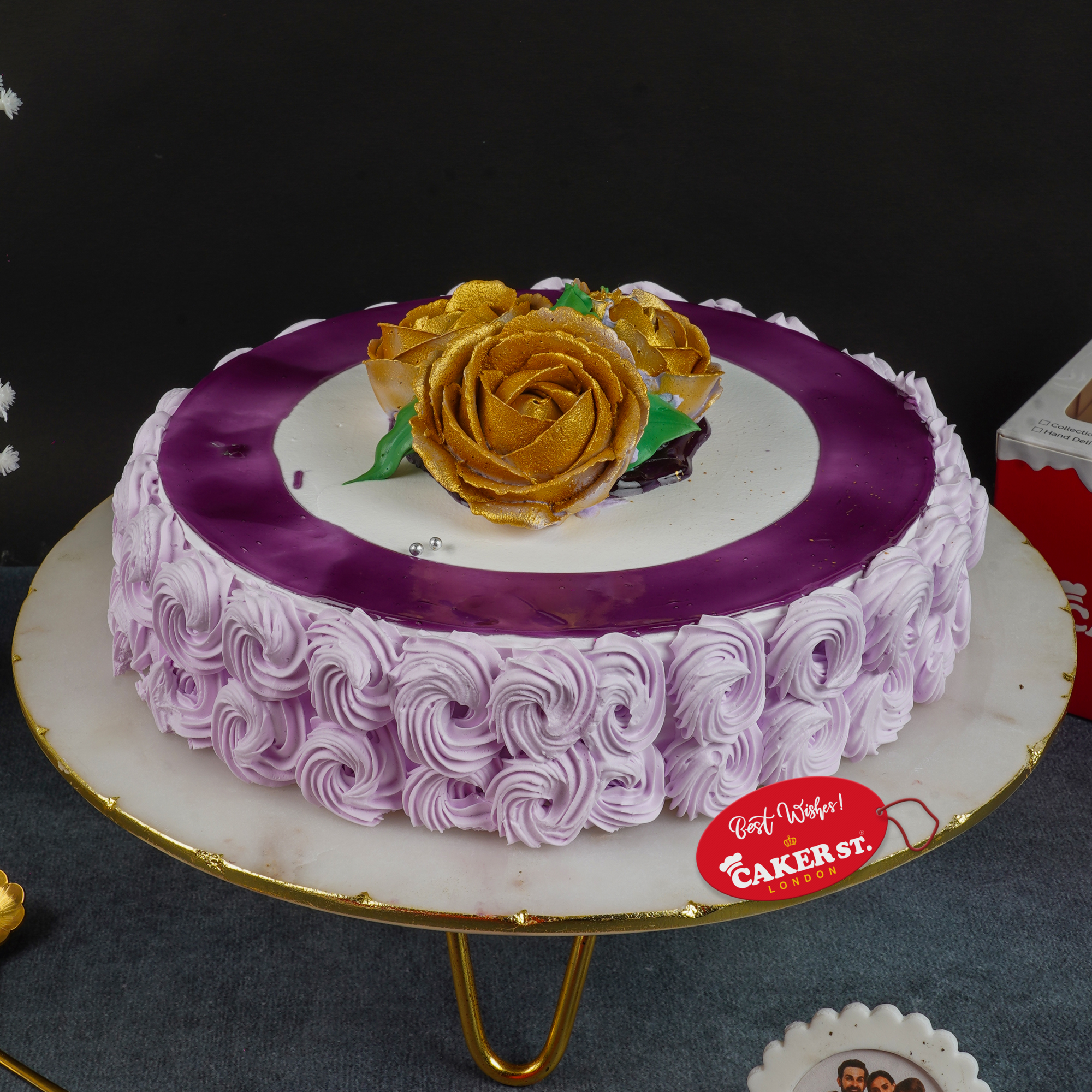 Roses & Blueberry Bliss Cake