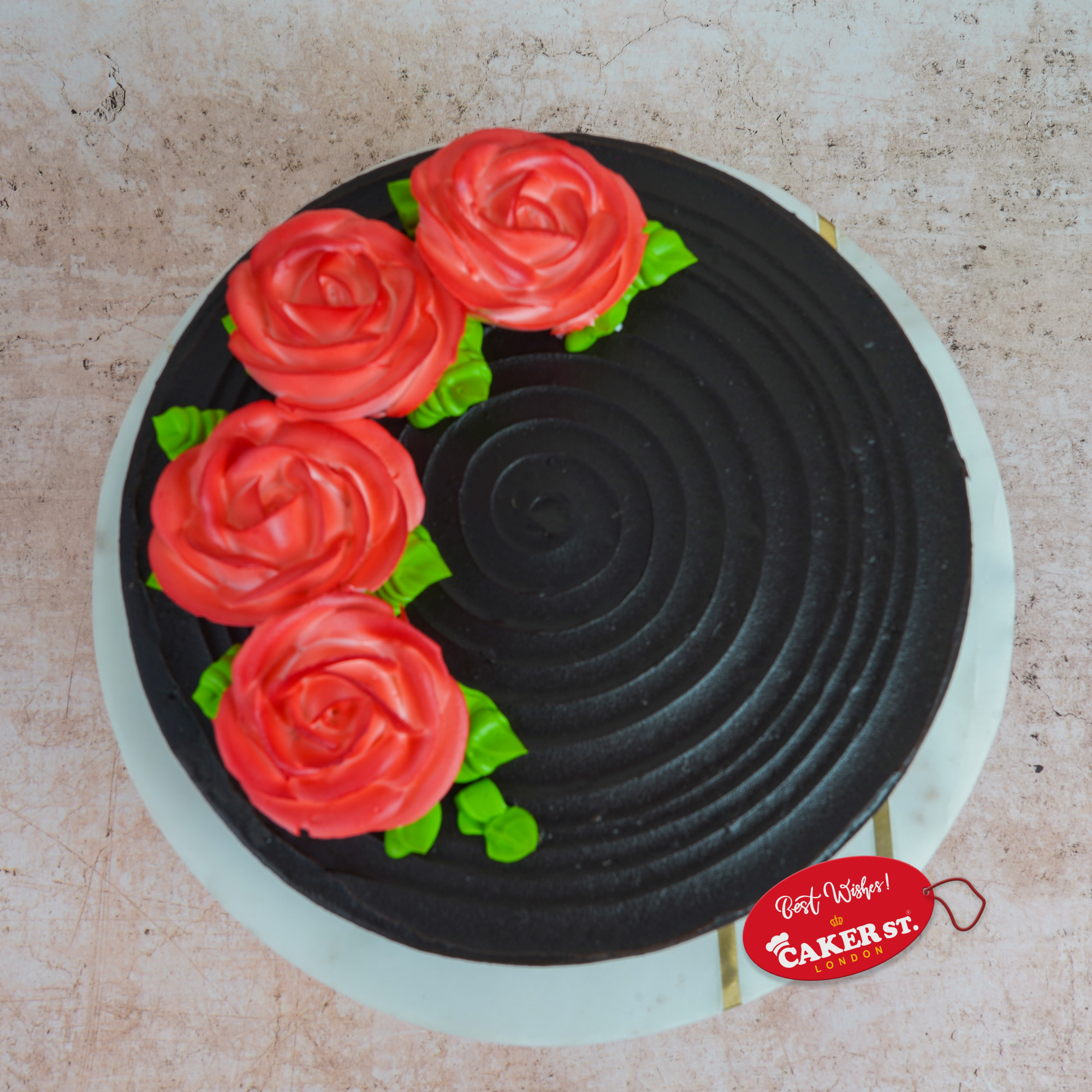 Rosy Chocolate Cake 