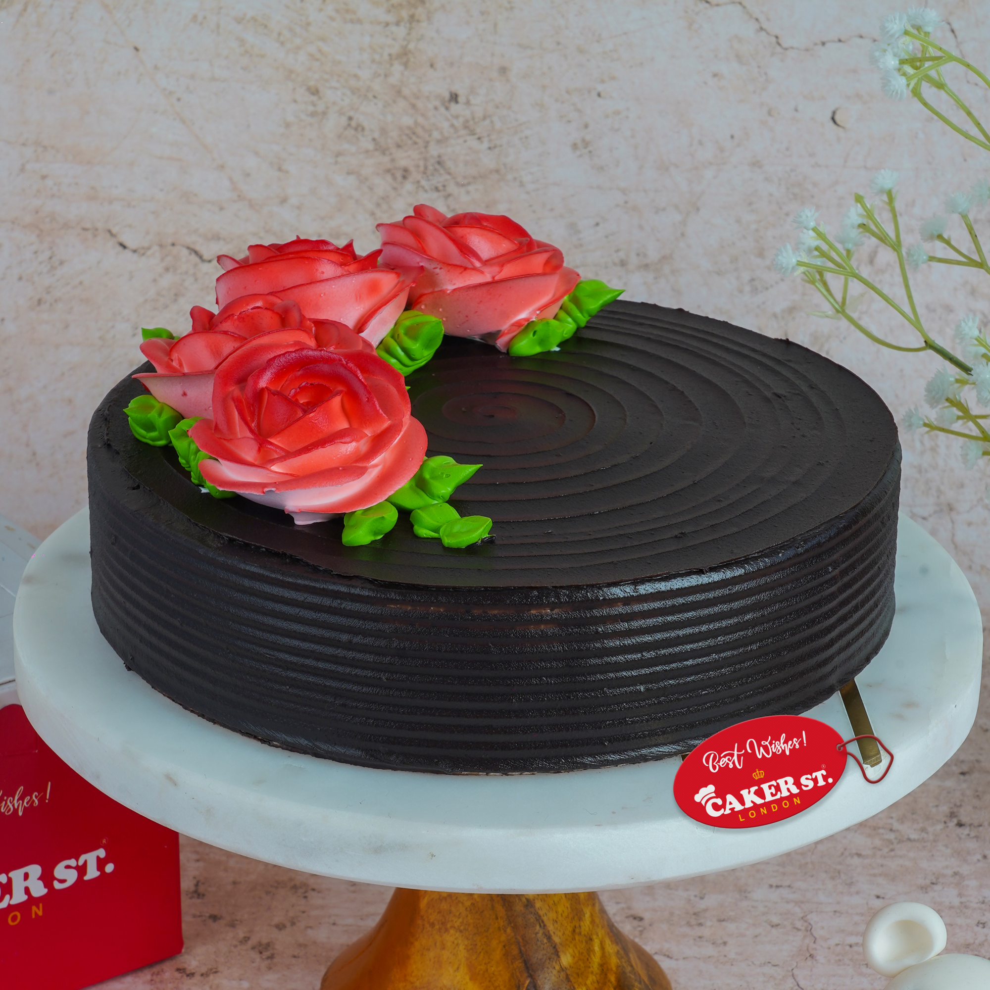 Rosy Chocolate Cake 