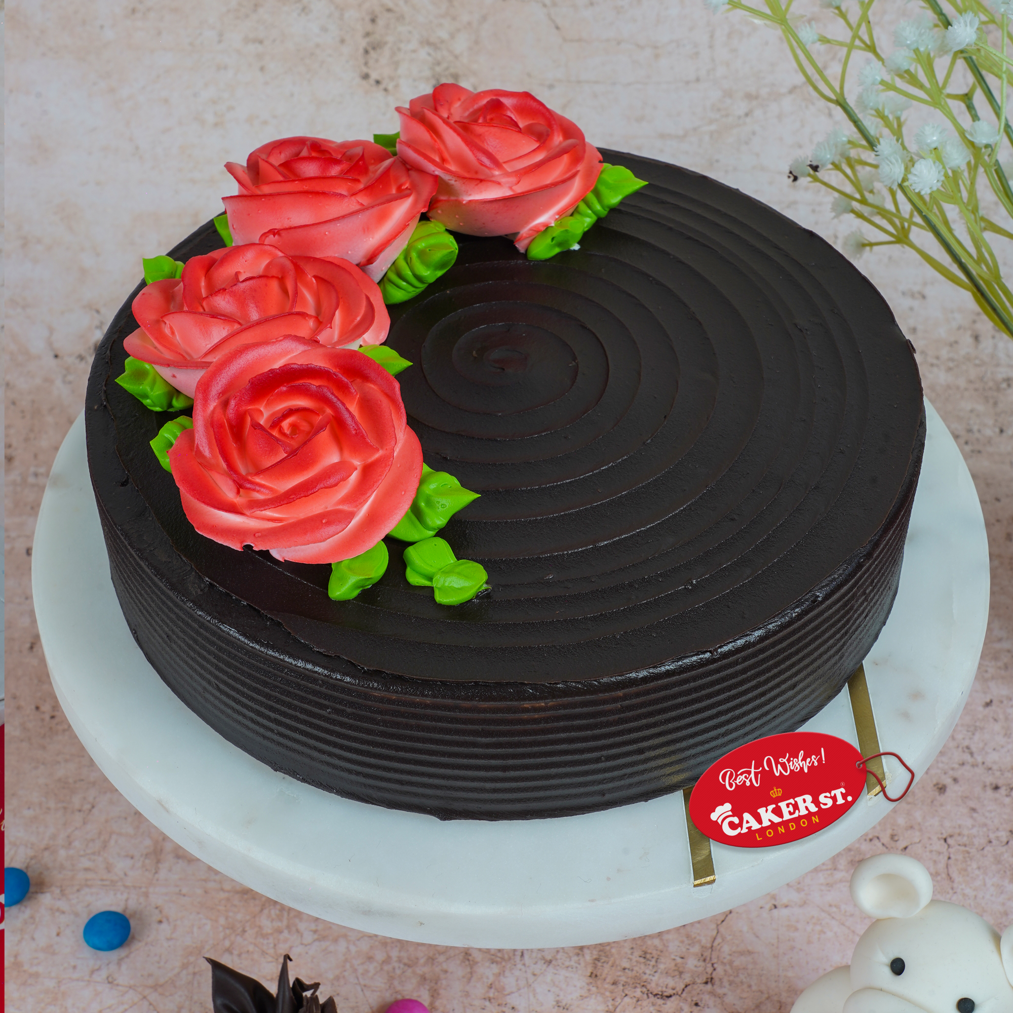 Rosy Chocolate Cake 