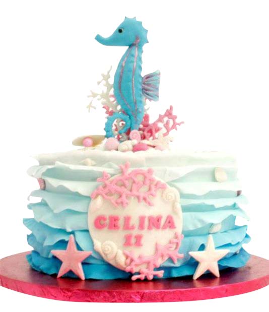 seahorse cake