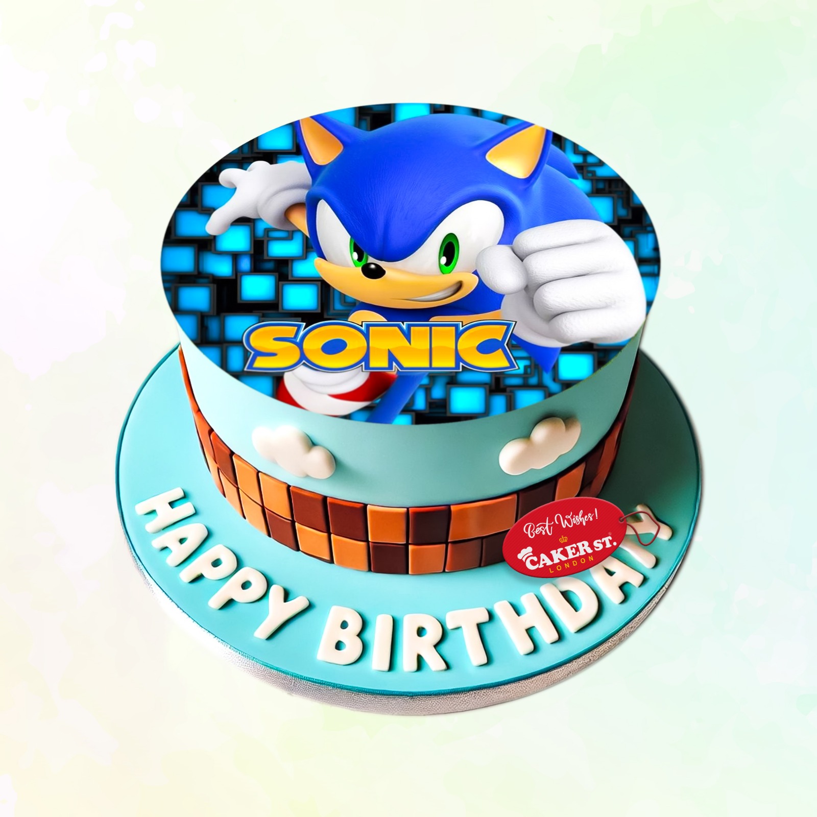 Sonic Hedgehog birthday cake