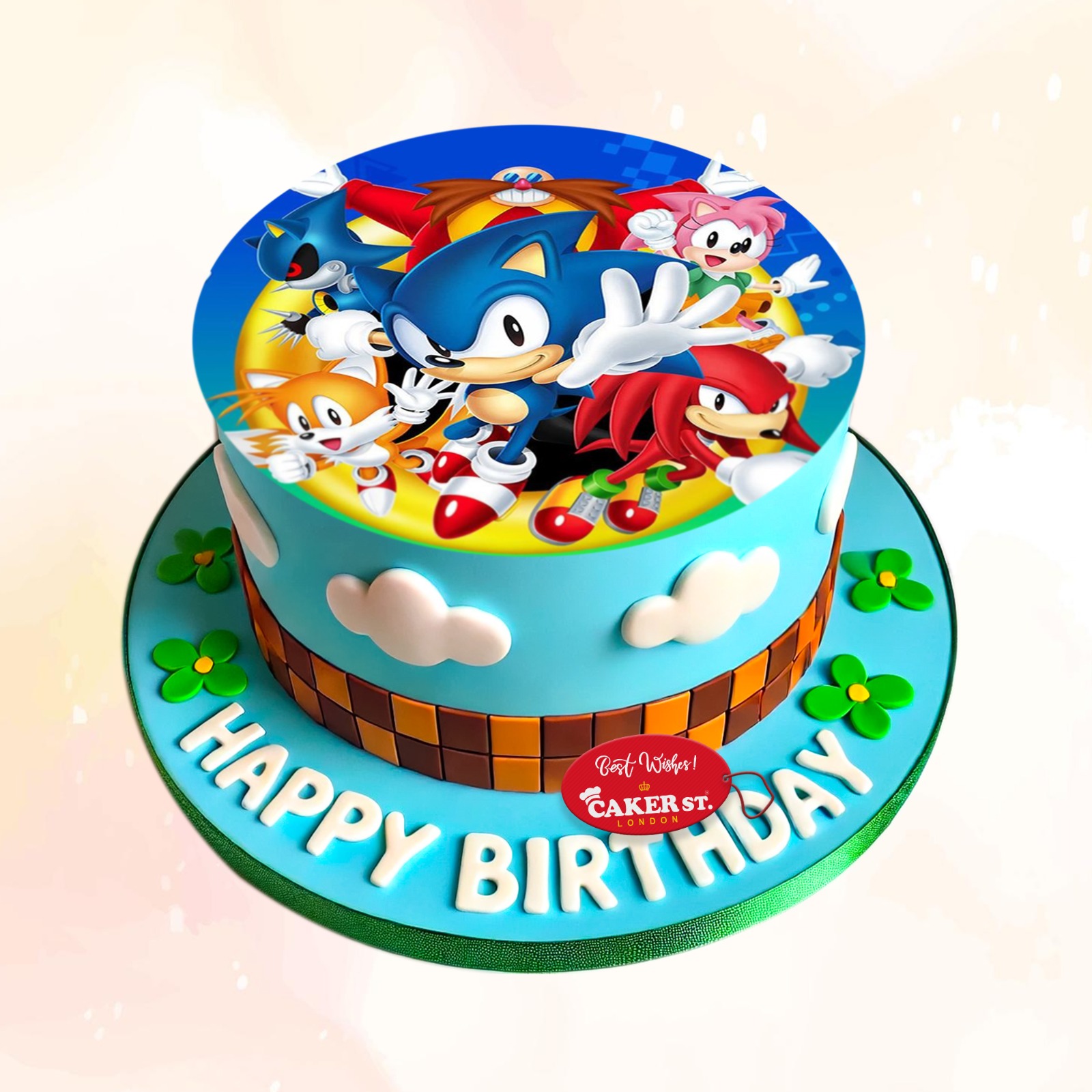 Sonic Hedgehog  Birthday Cake