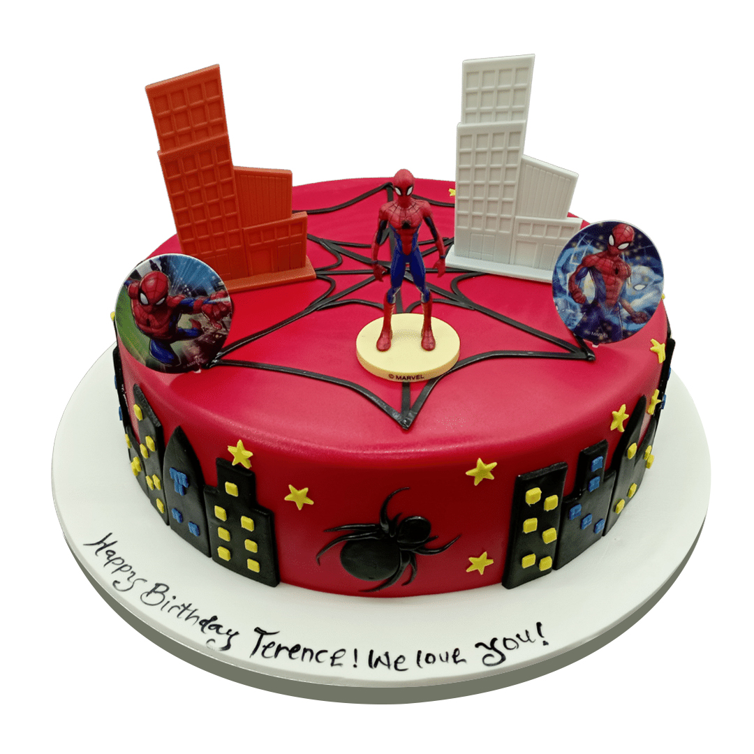 Spiderman Birthday Cake