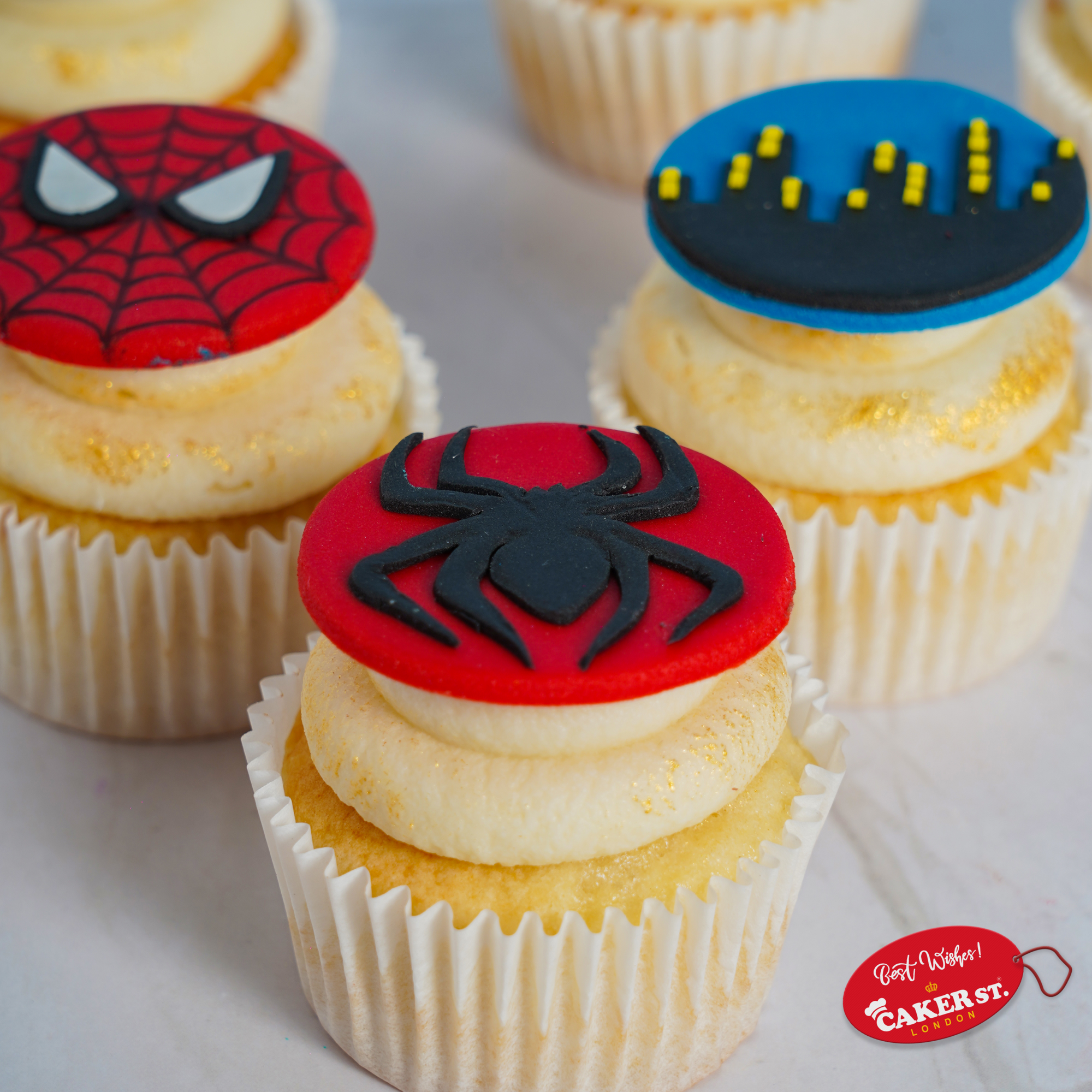 Spiderman-Sense Cupcakes