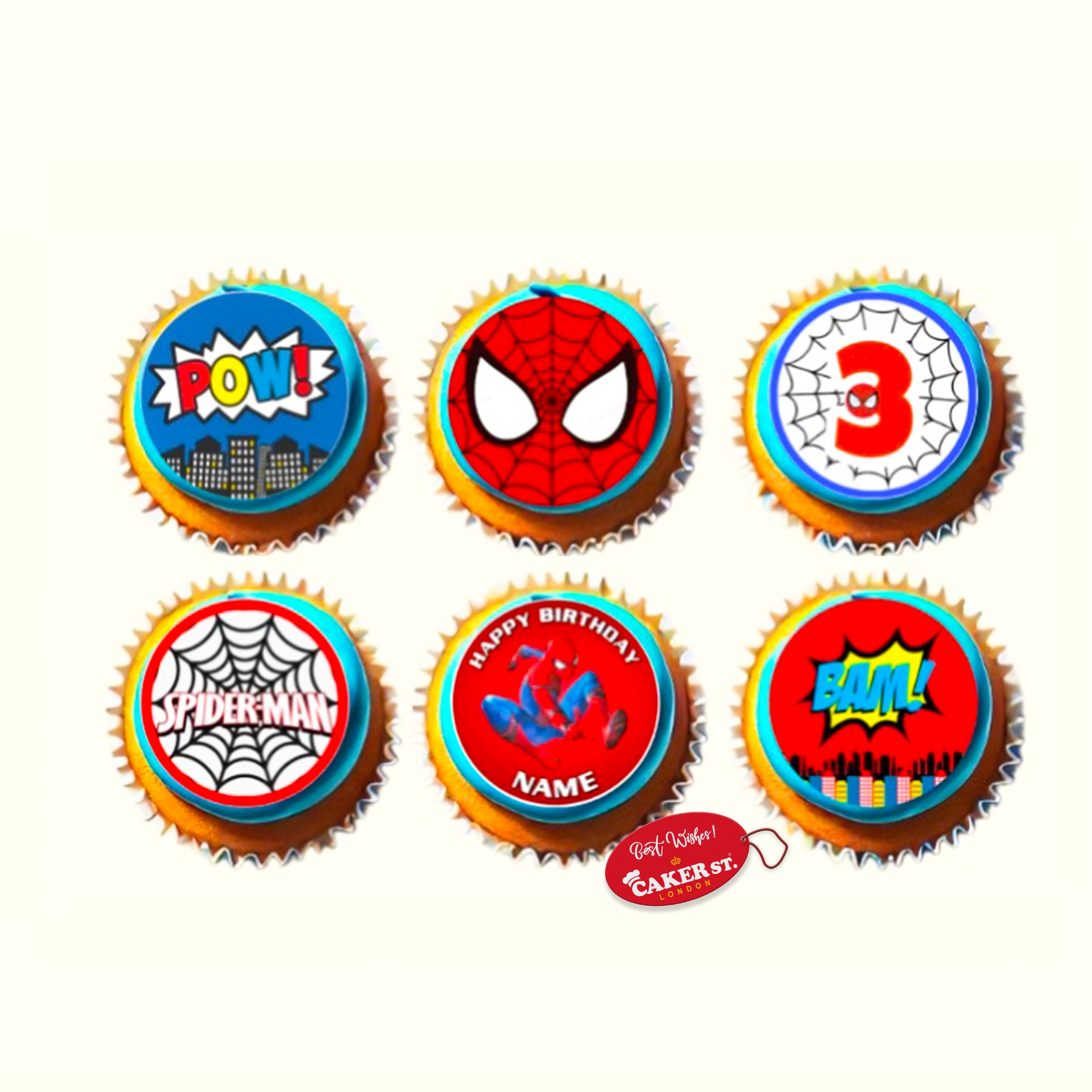 Spiderman Theme Cupcakes