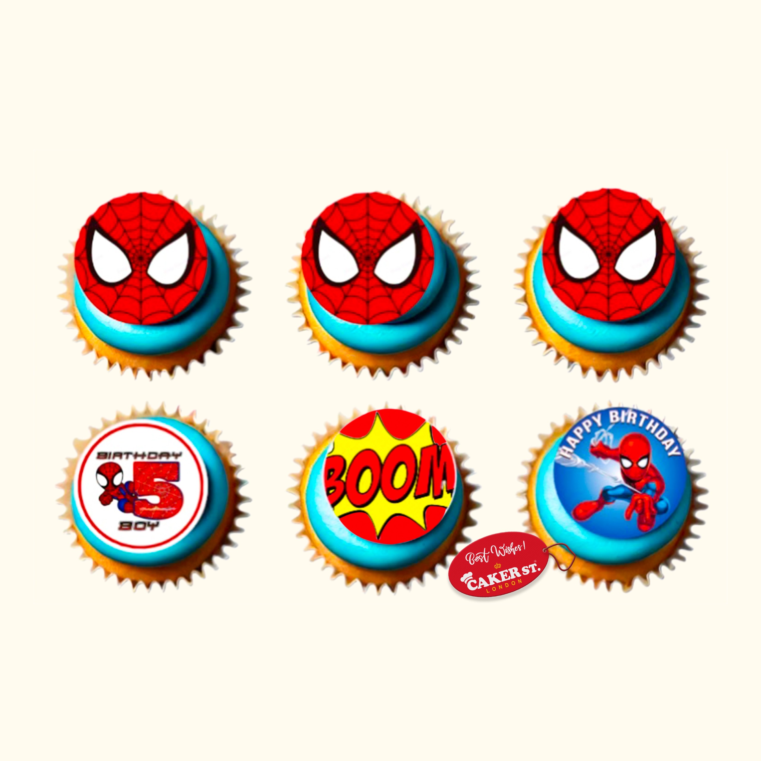 Spiderman Theme Cupcakes