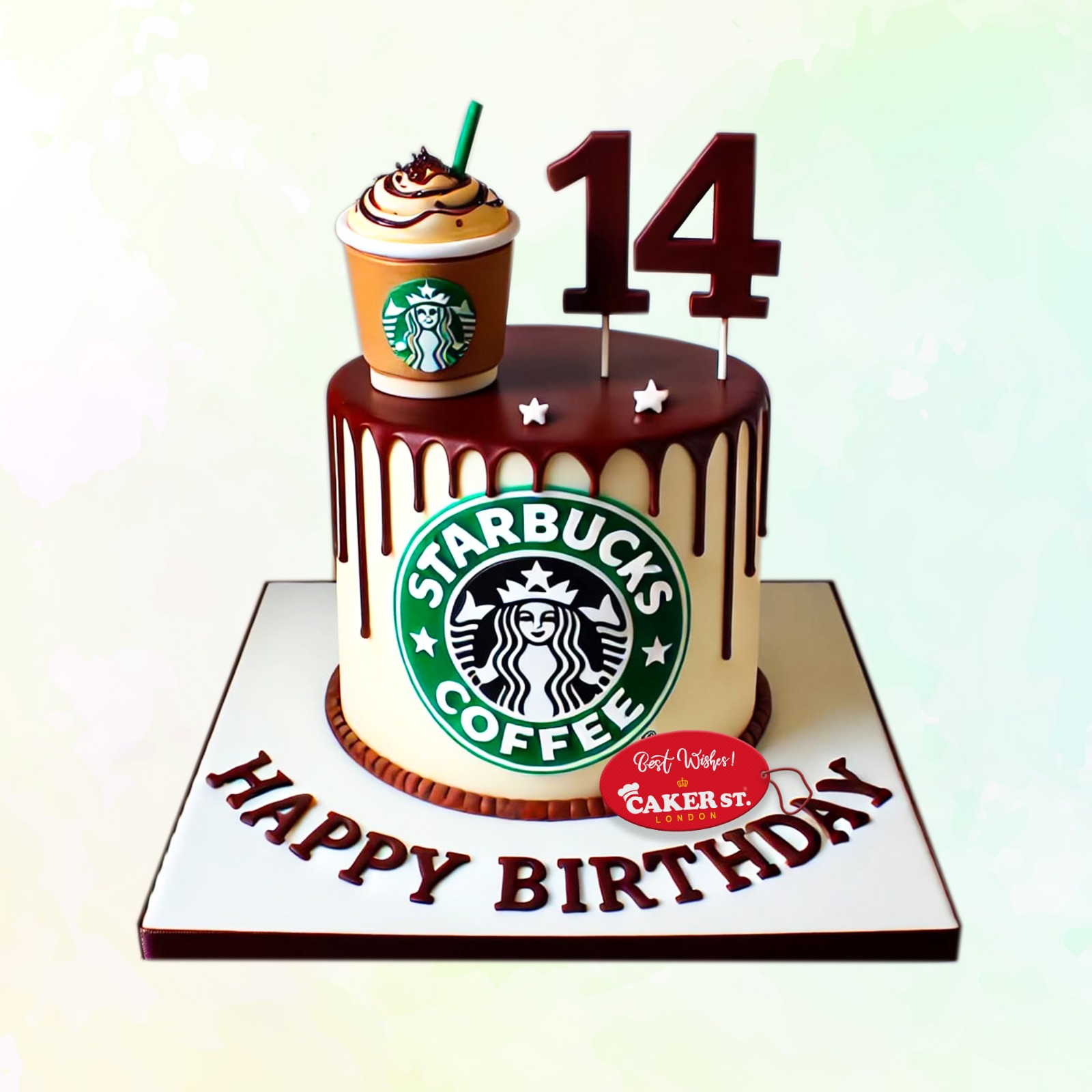 Starbucks Coffee Birthday Cake