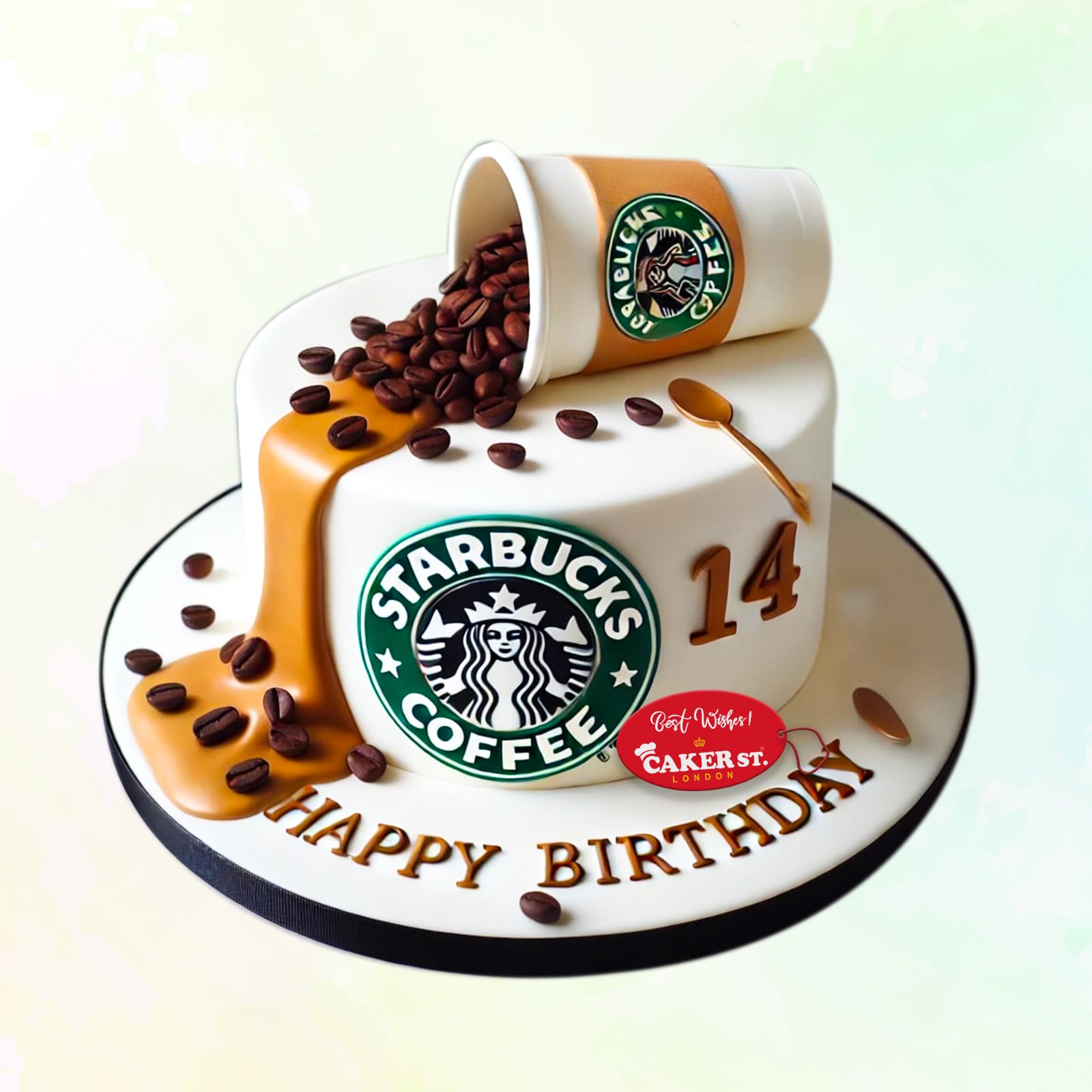 Starbucks Coffee Birthday Cake