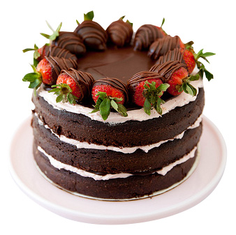  Strawberry Chocolate Birthday Cake