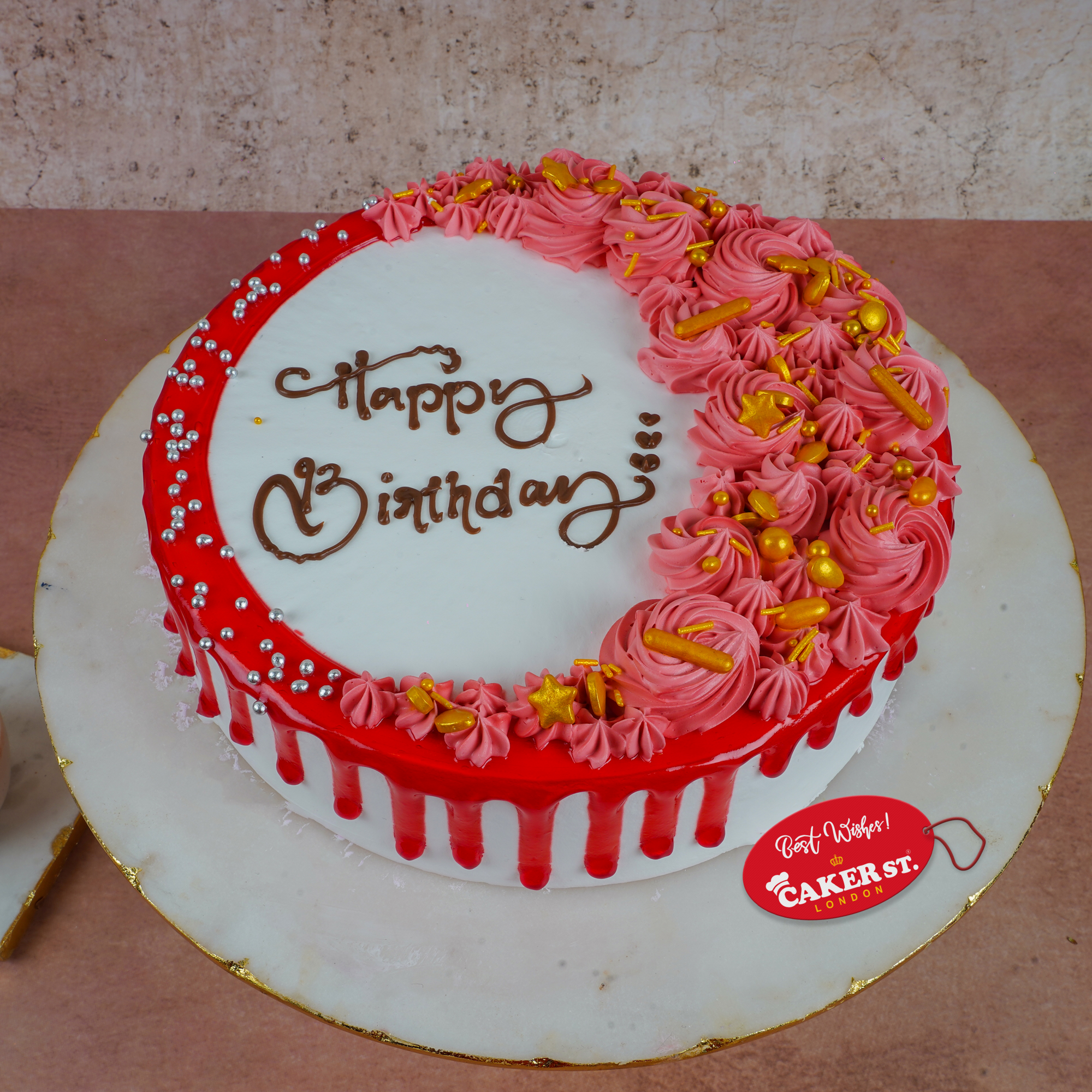 Strawberry Pink Velvet Cake 