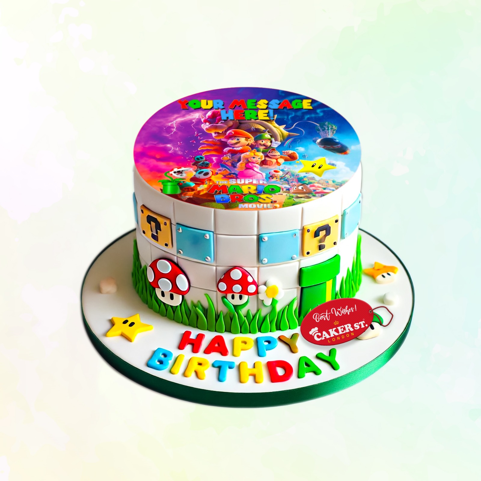 Super Mario Birthday Cake 