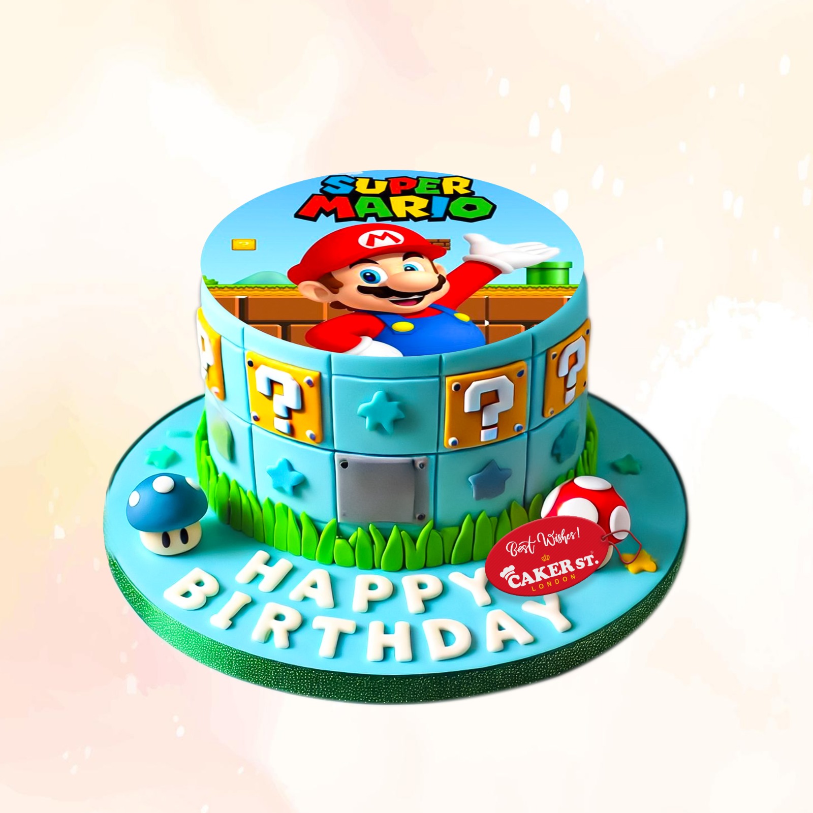 Super Mario Birthday Cake 