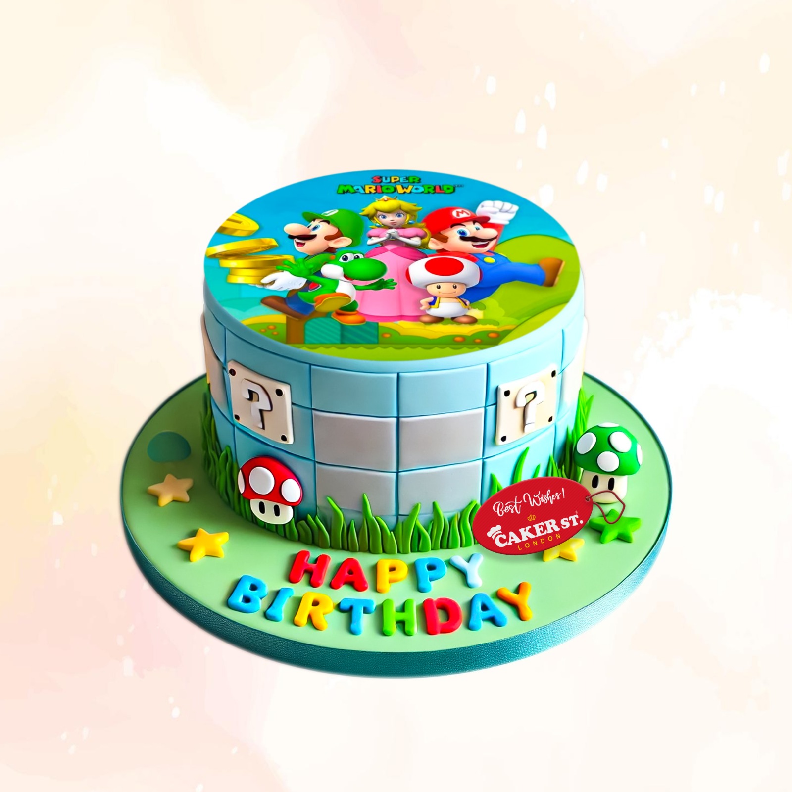 Super Mario Birthday Cake 