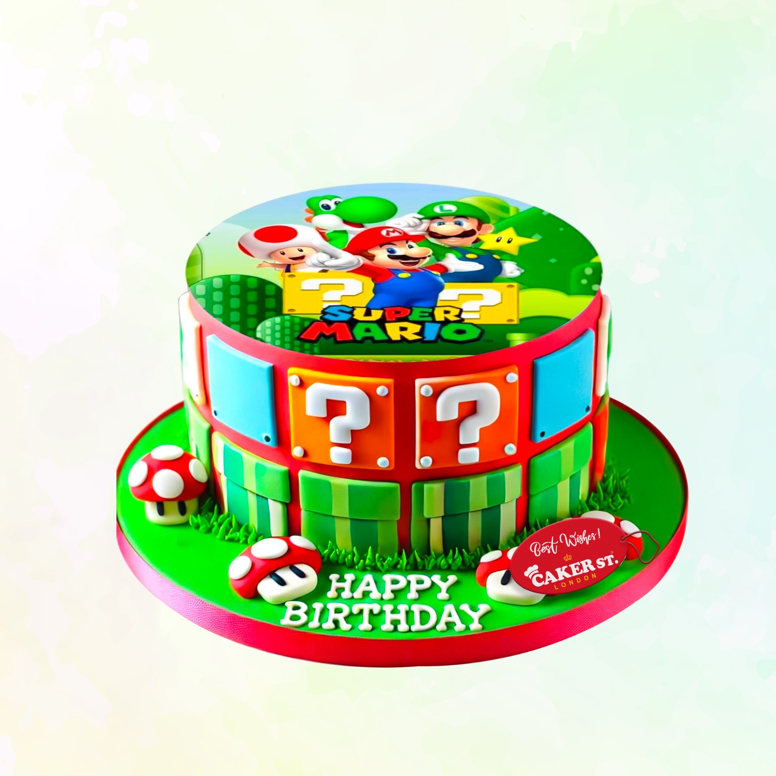 Super Mario Birthday Cake 