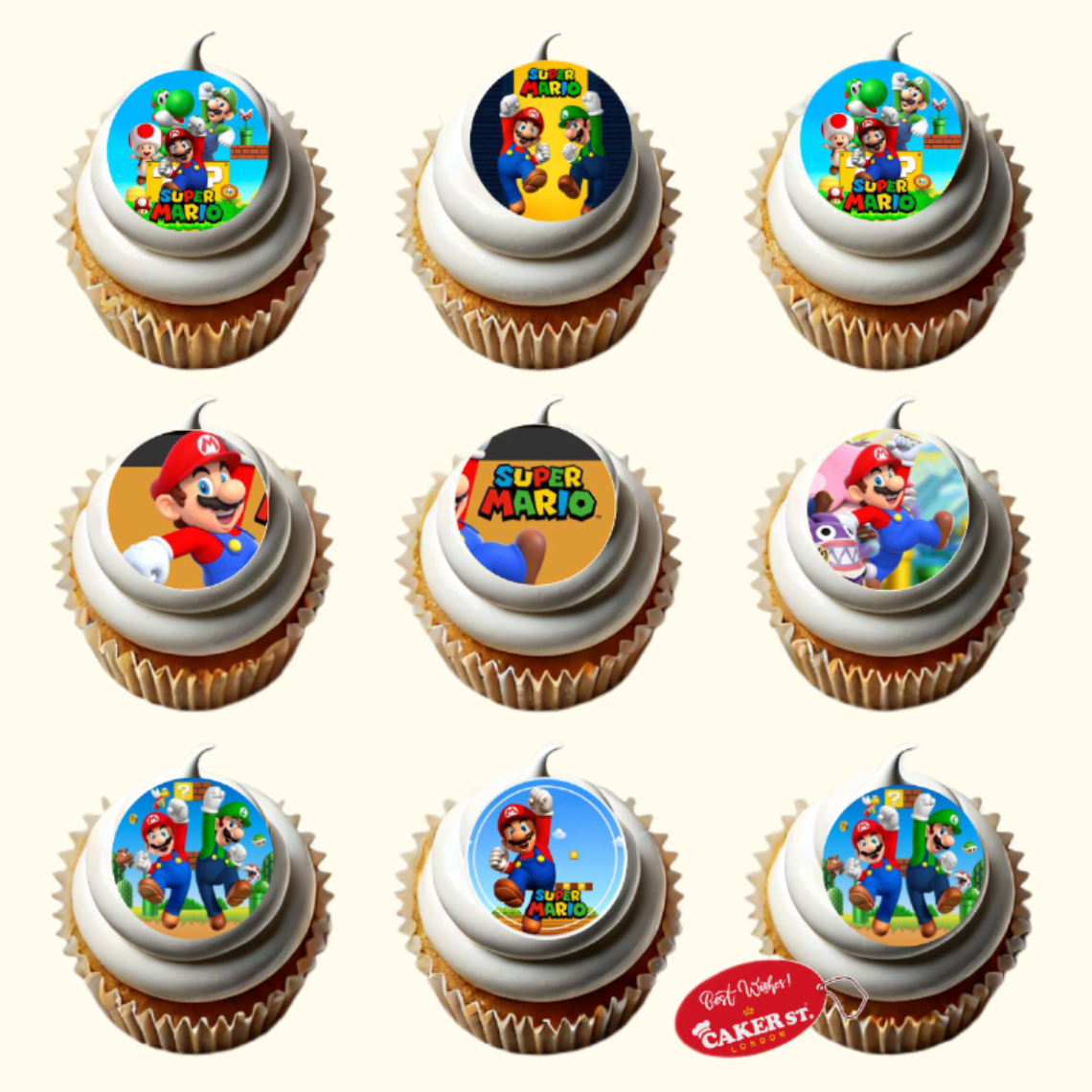 Super mario Themed Cupcakes