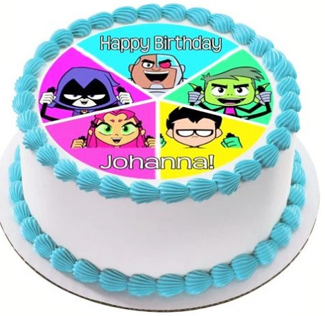 Teen titans birthday cake 