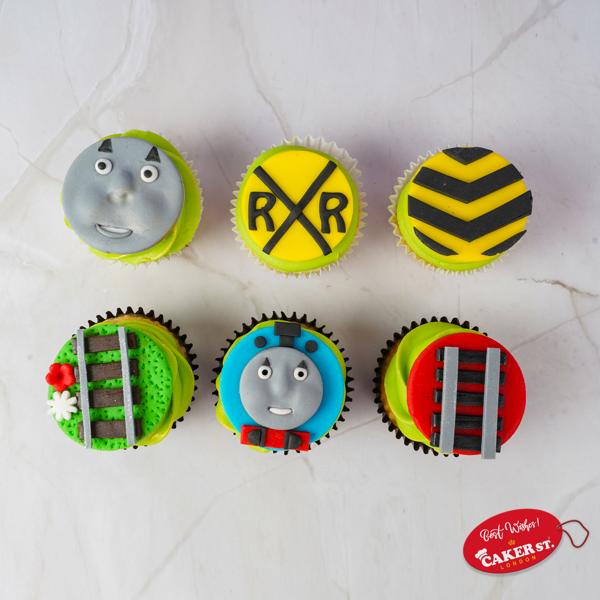 Thomas Whistle Whirls Cupcakes