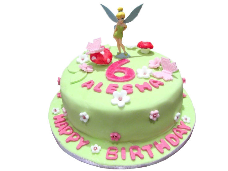 Tinkerbell Giant Cupcake - Birthday Cake