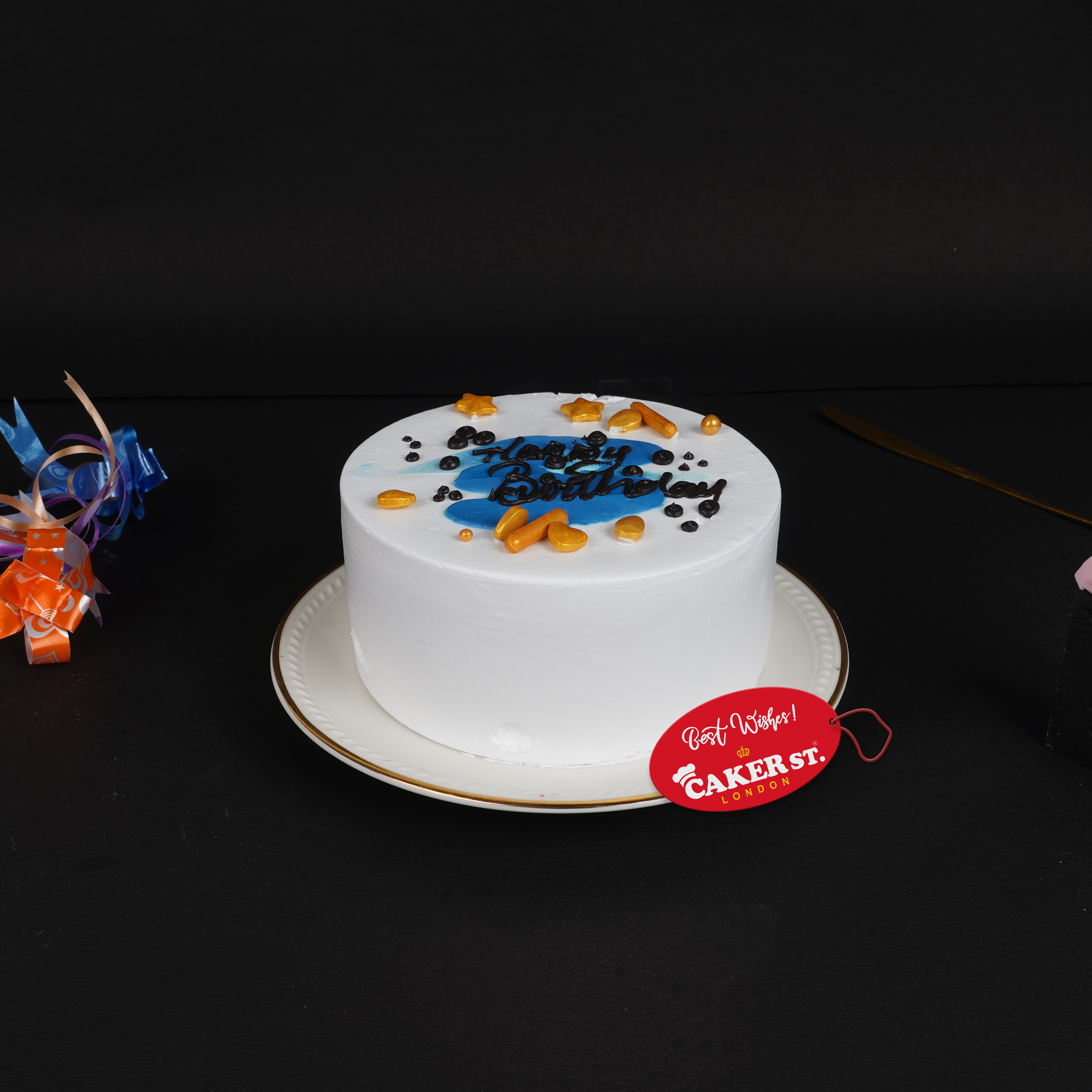 Tiny Blue Fantasy Bento Cake (4 inch)