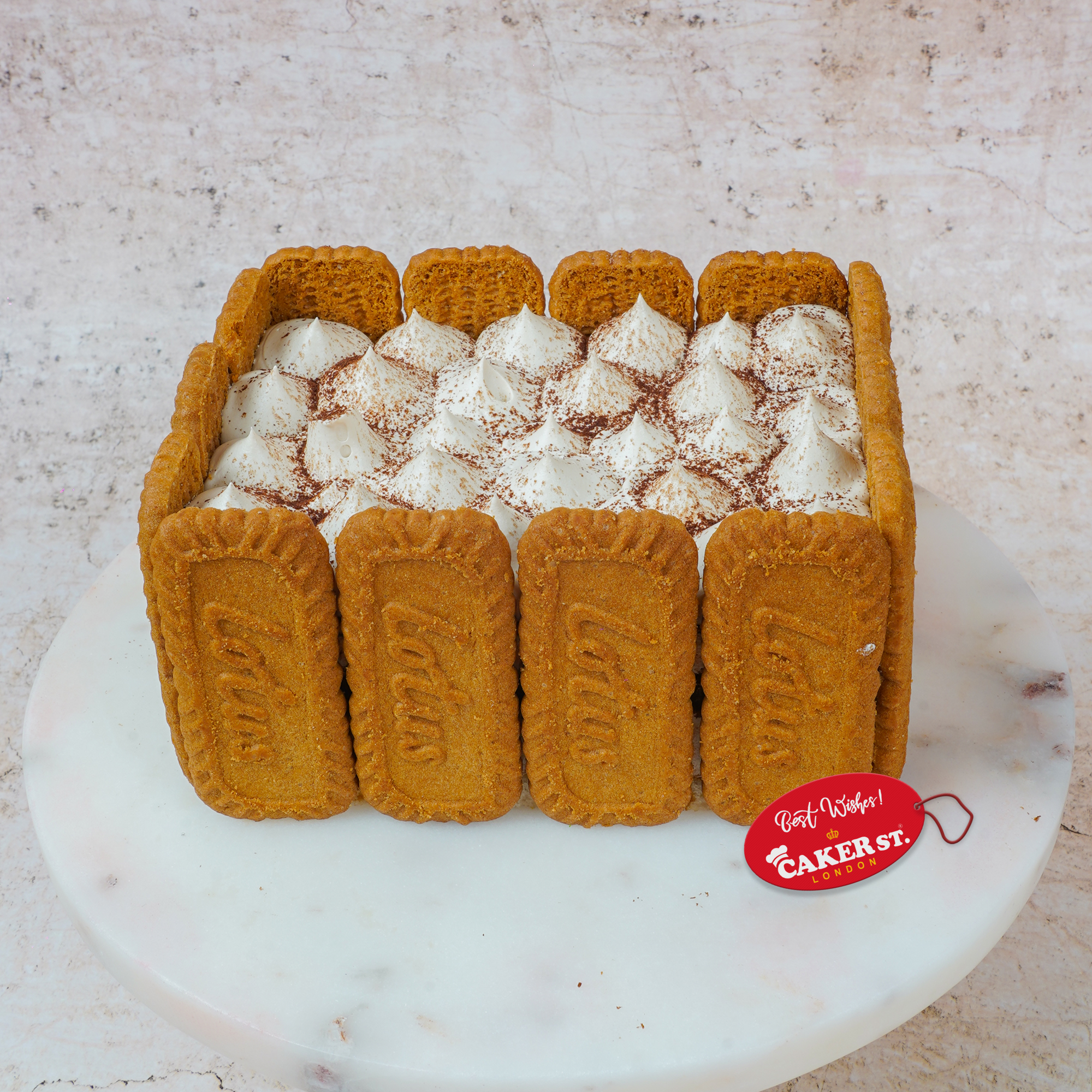 Tiramisu with Lotus Biscoff Cake