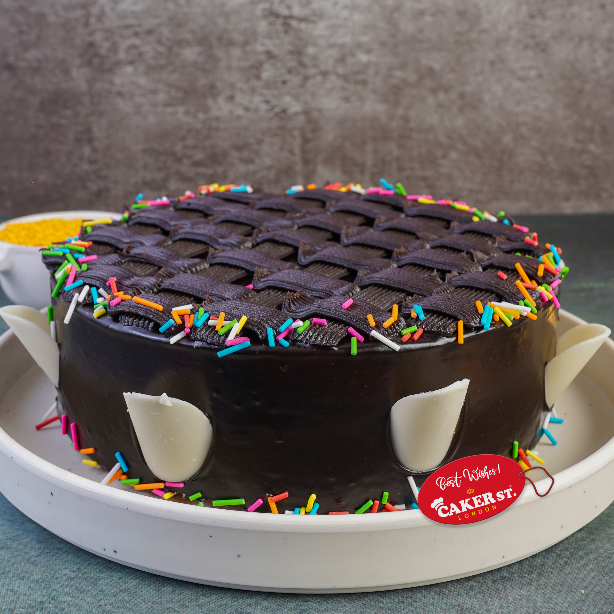 Truffle Chocolate Confetti Cake 