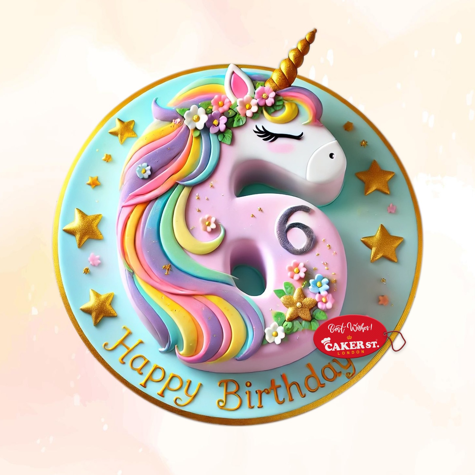 Unicorn Themed  Birthday Cake