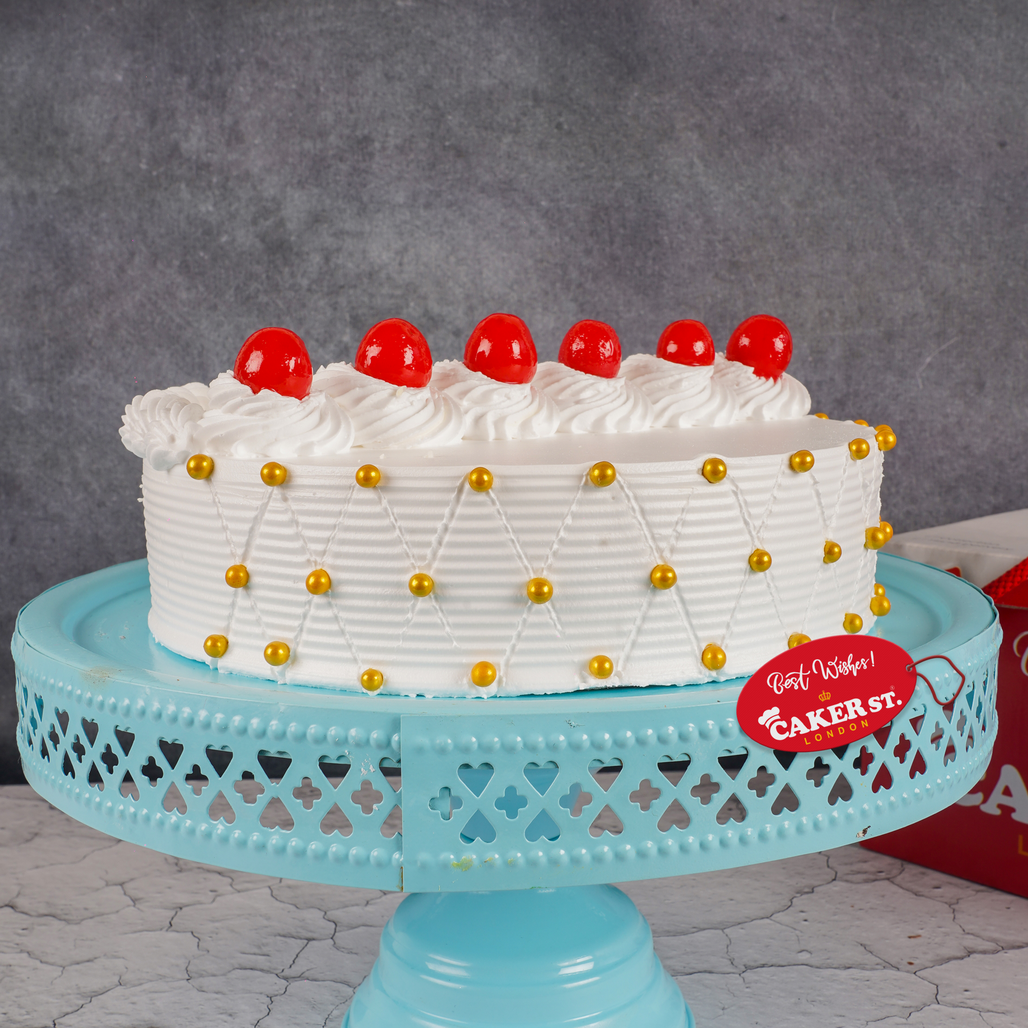 Vanilla Cherry Cake 