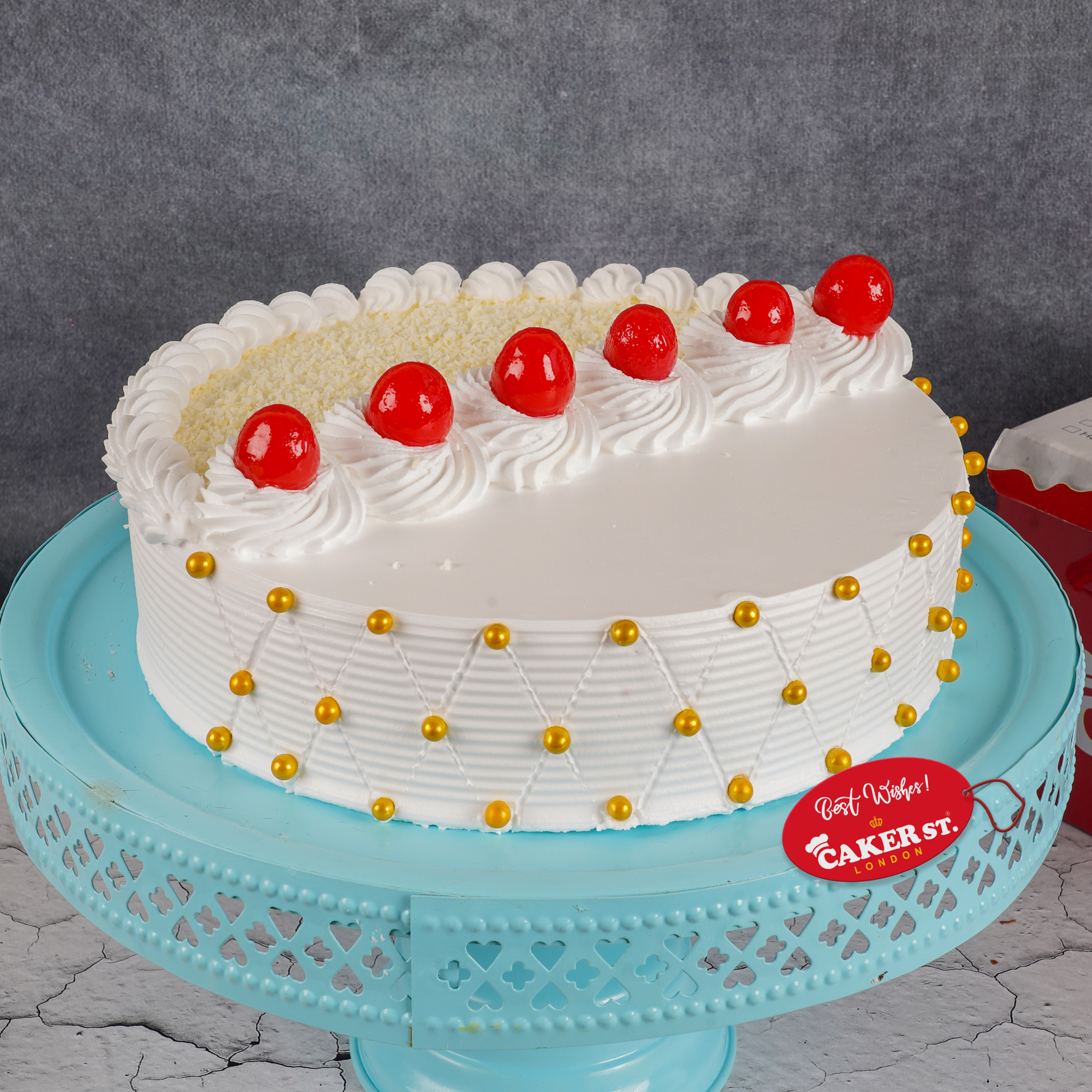 Vanilla Cherry Cake 