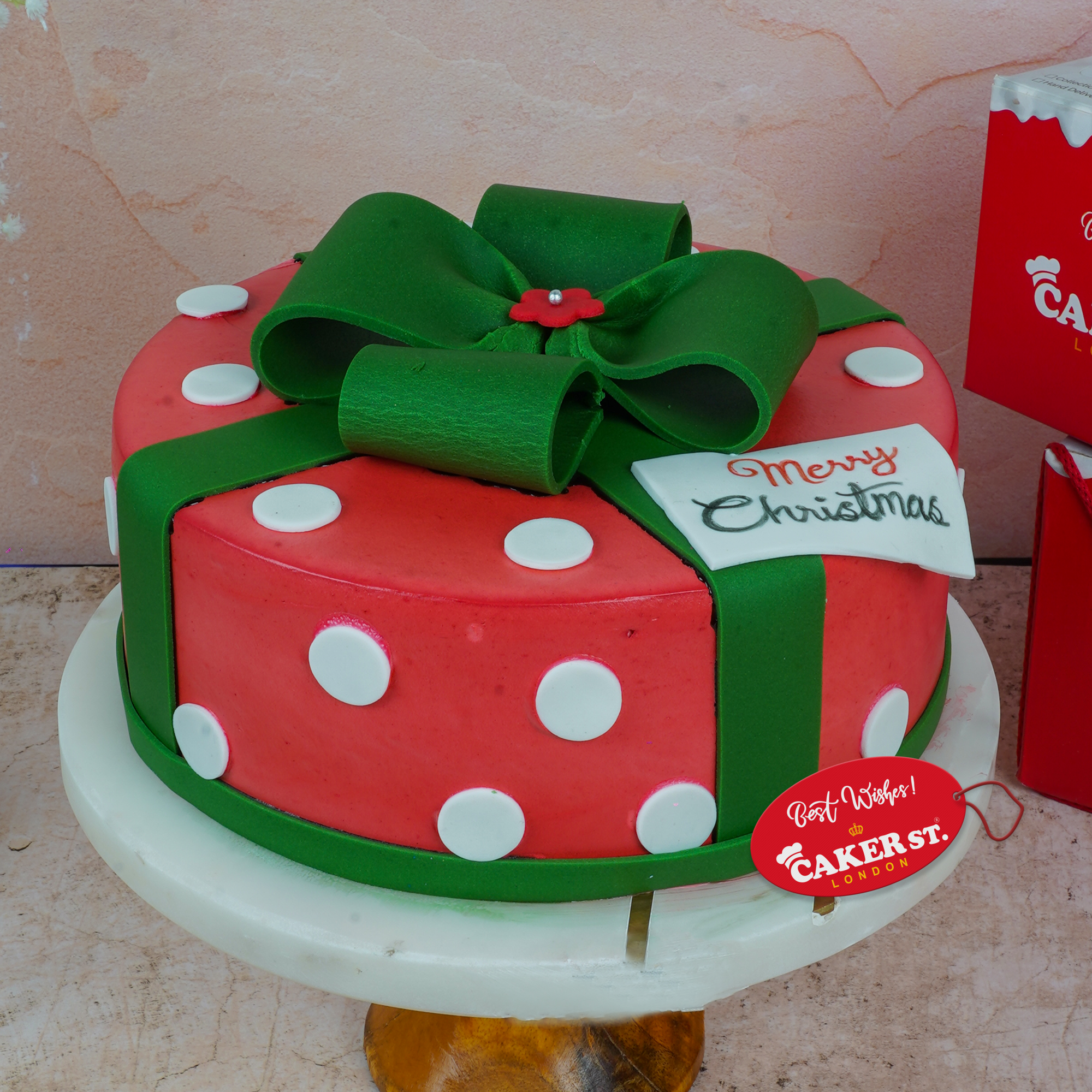 Wrapped Festivity Christmas Cake