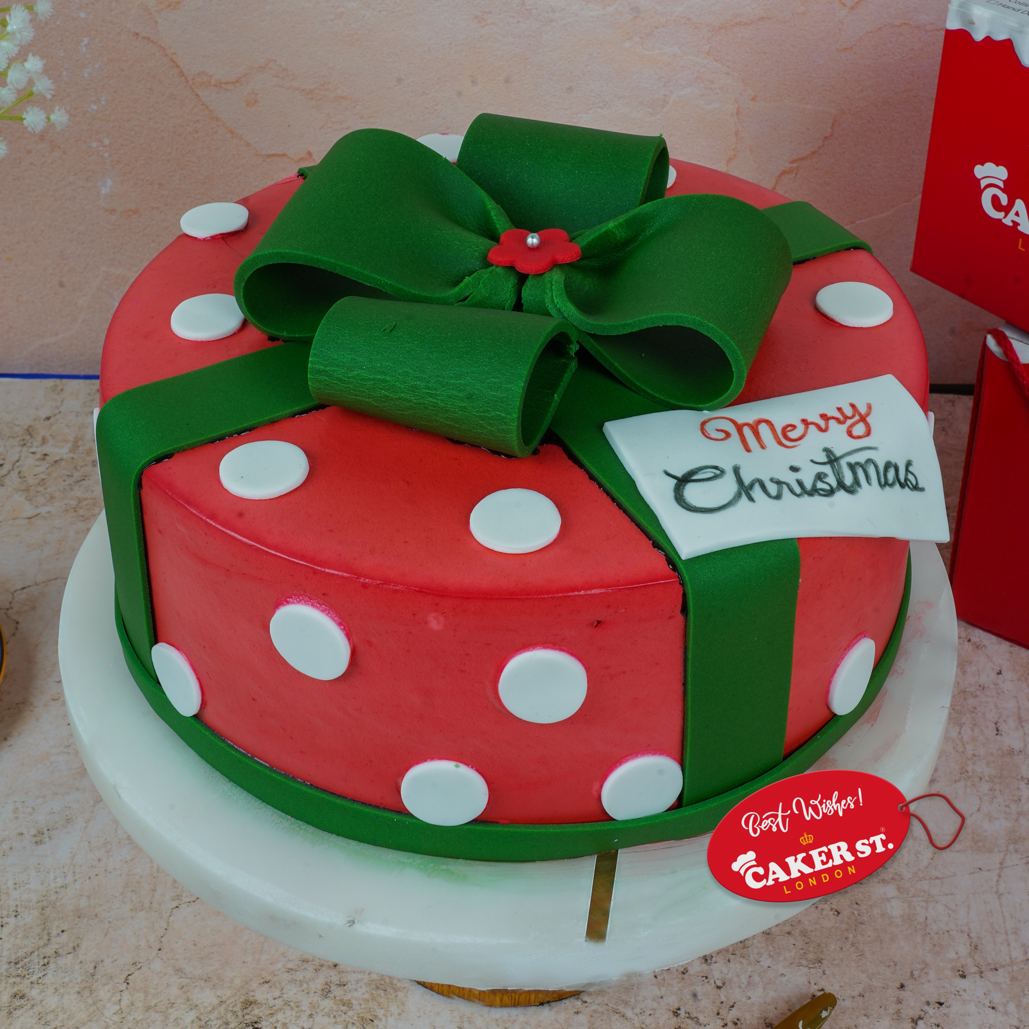 Wrapped Festivity Christmas Cake