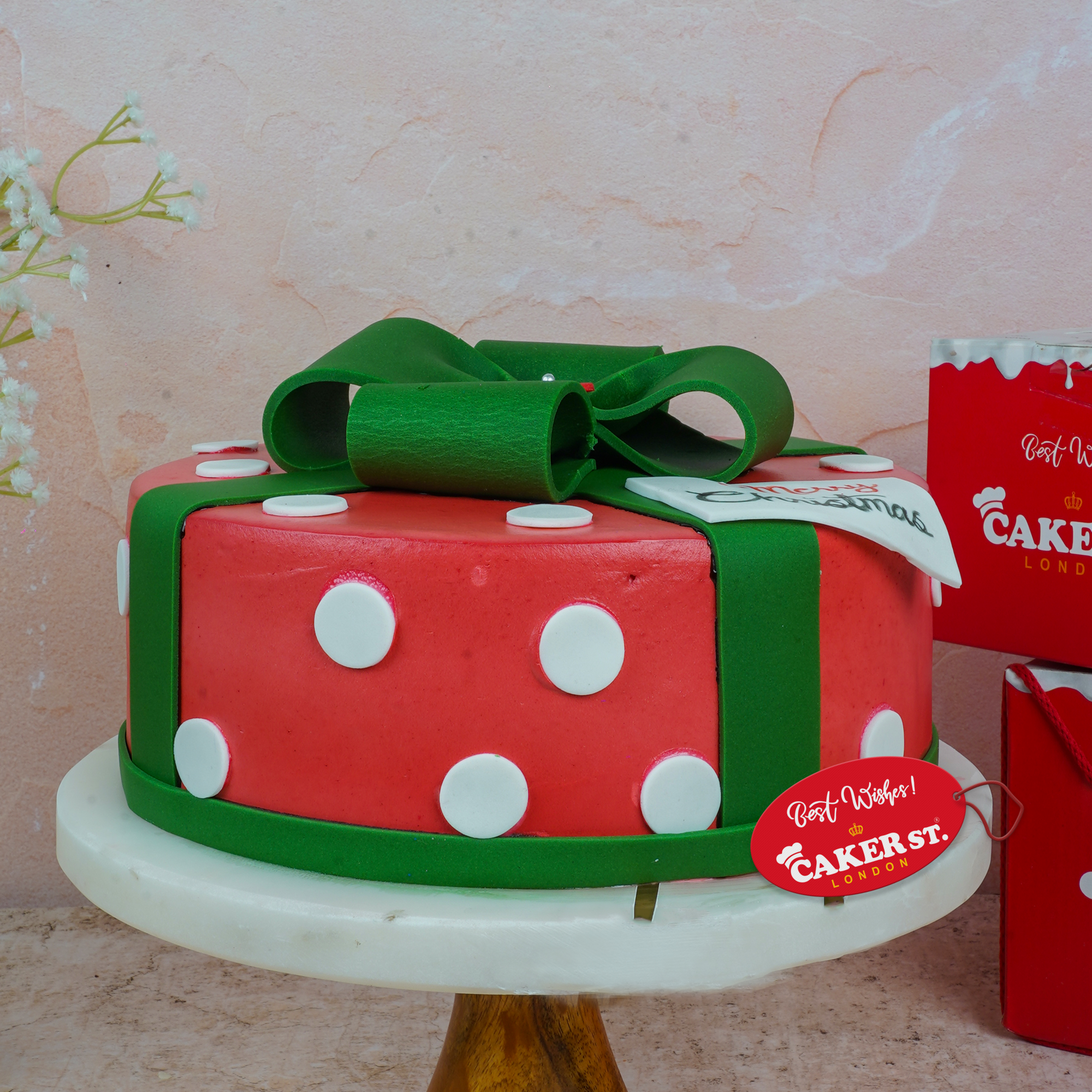 Wrapped Festivity Christmas Cake